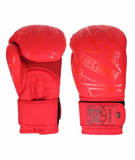 Tatami Fightwear Obsidian Hook and Loop Training Boxing Gloves - Red