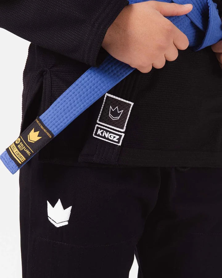 Kingz BJJ Gi Kids The One preto incl. Cinto branco