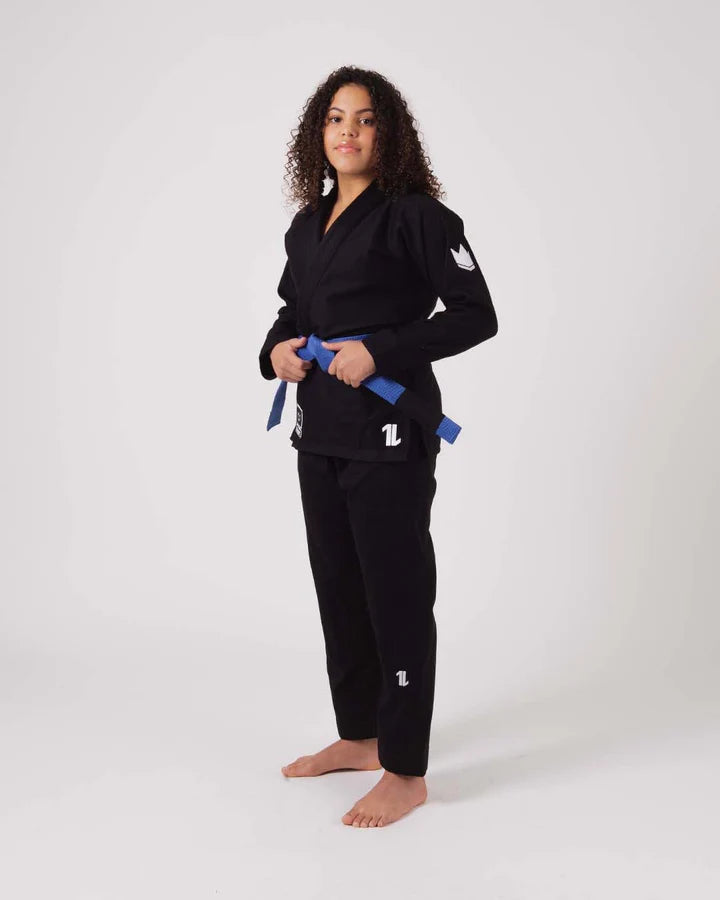 Kingz BJJ Gi Kids The One preto incl. Cinto branco