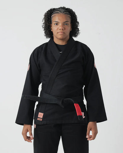 The ONE Jiu Jitsu Women's Gi - Black/Rose Gold - FREE White Belt