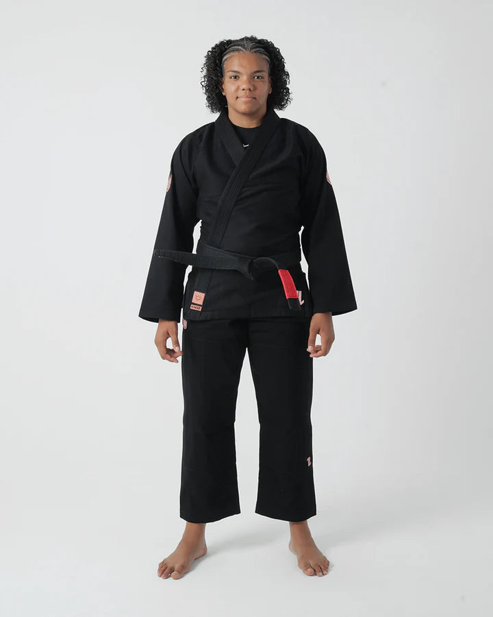 The ONE Jiu Jitsu Women's Gi - Black/Rose Gold - FREE White Belt