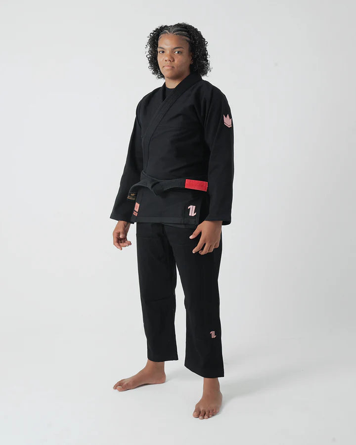 The ONE Jiu Jitsu Women's Gi - Black/Rose Gold - FREE White Belt