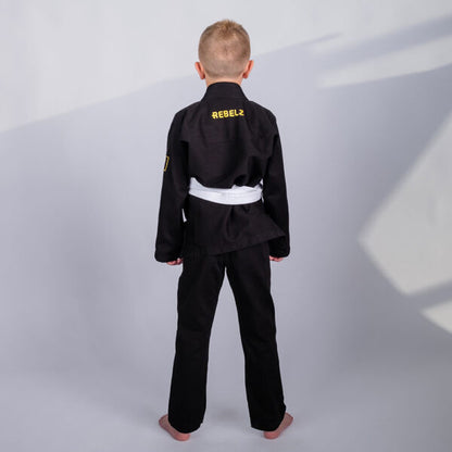 Rebelz BJJ Gi Kids Gold Standard 2 Black